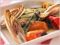 チコリーとパプリカのオーブン焼き